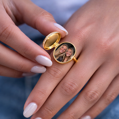 Photo Locket Ring